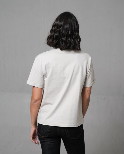 Camiseta básica con puma estampado para mujer