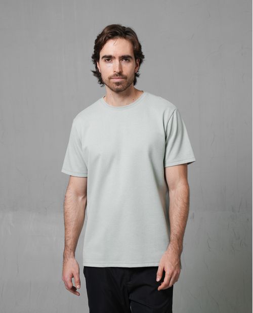 Camiseta en tela con textura para hombre