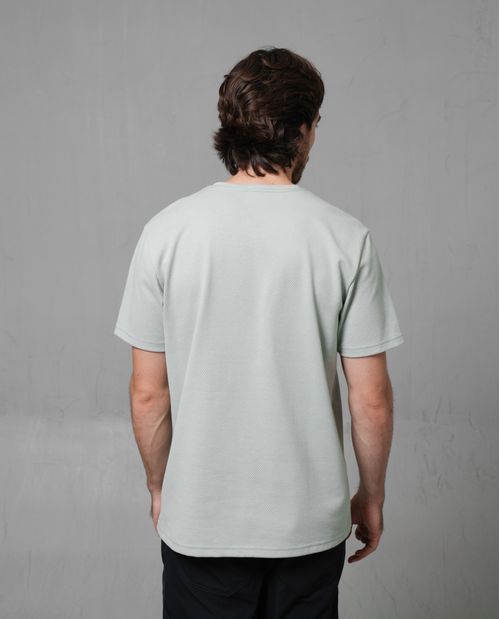 Camiseta en tela con textura para hombre