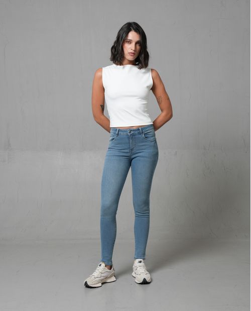 Jean magic up ajustado para mujer