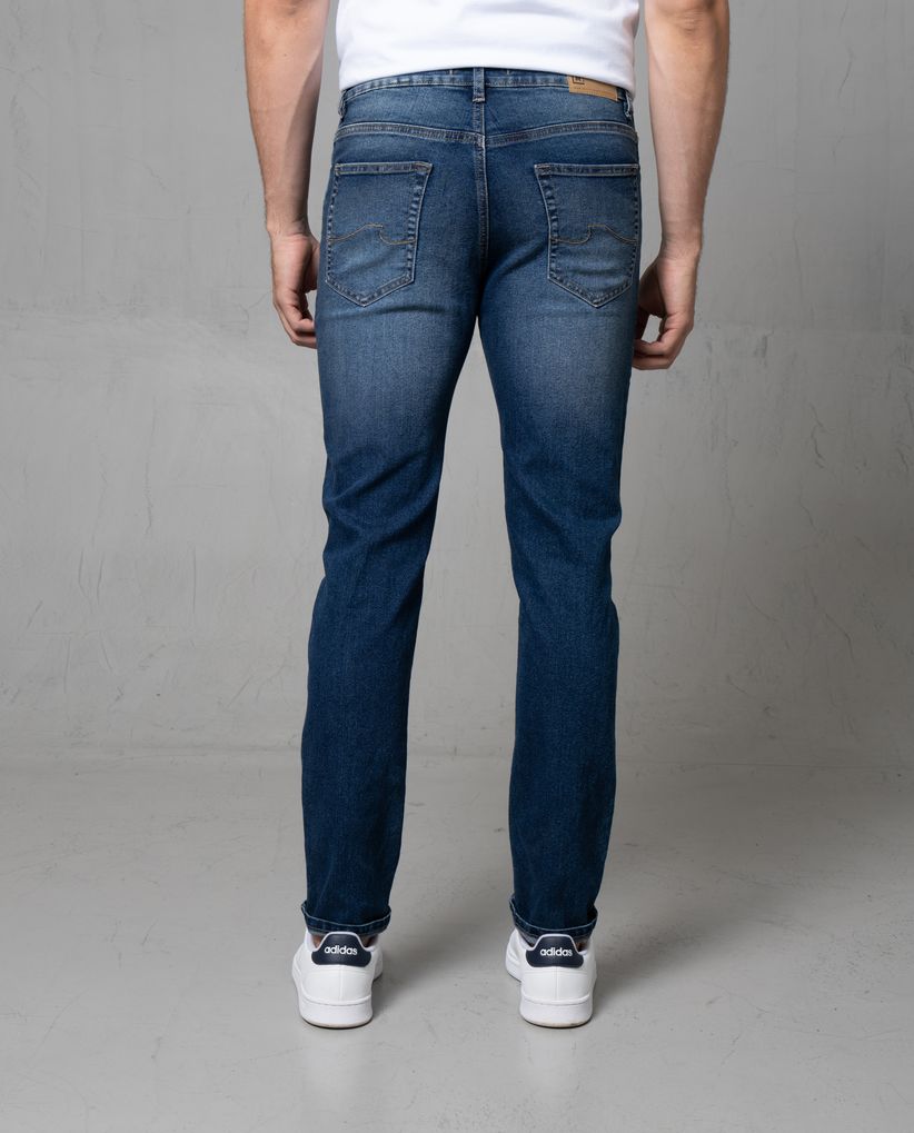 Jean Straight fit cinco bolsillos para hombre