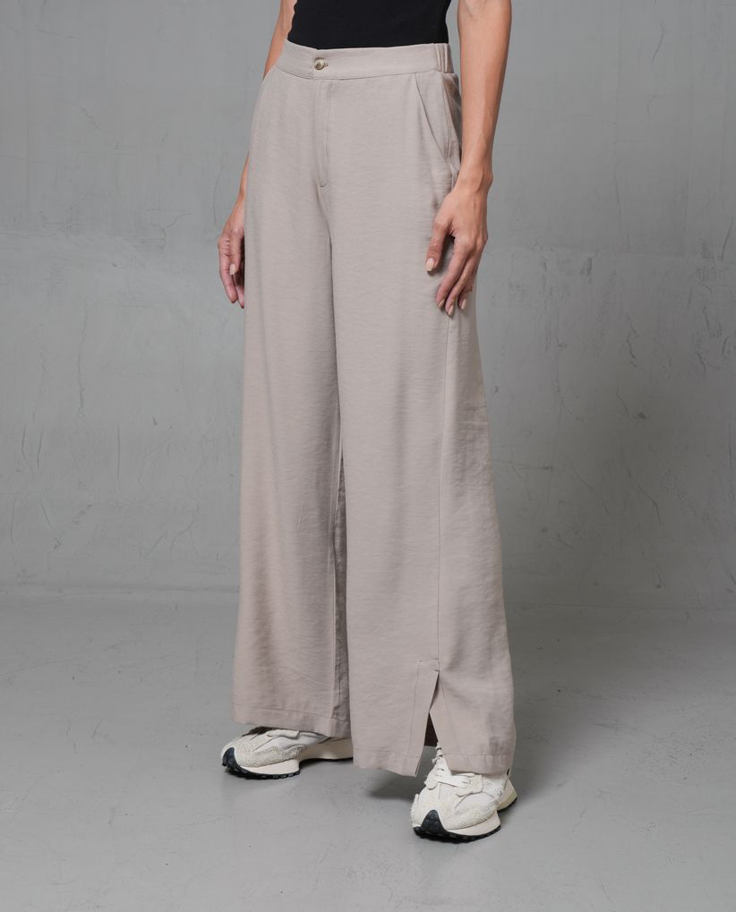 Pantalón liviano de tiro alto para mujer