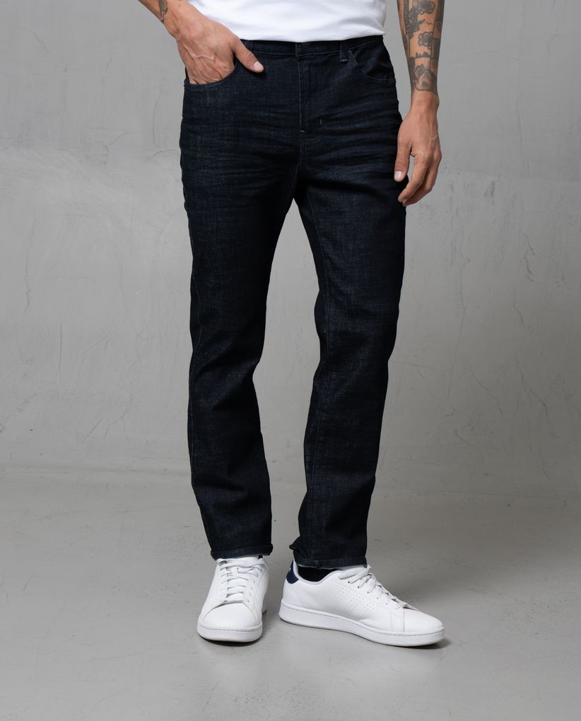 Jean Straight tono raw para hombre