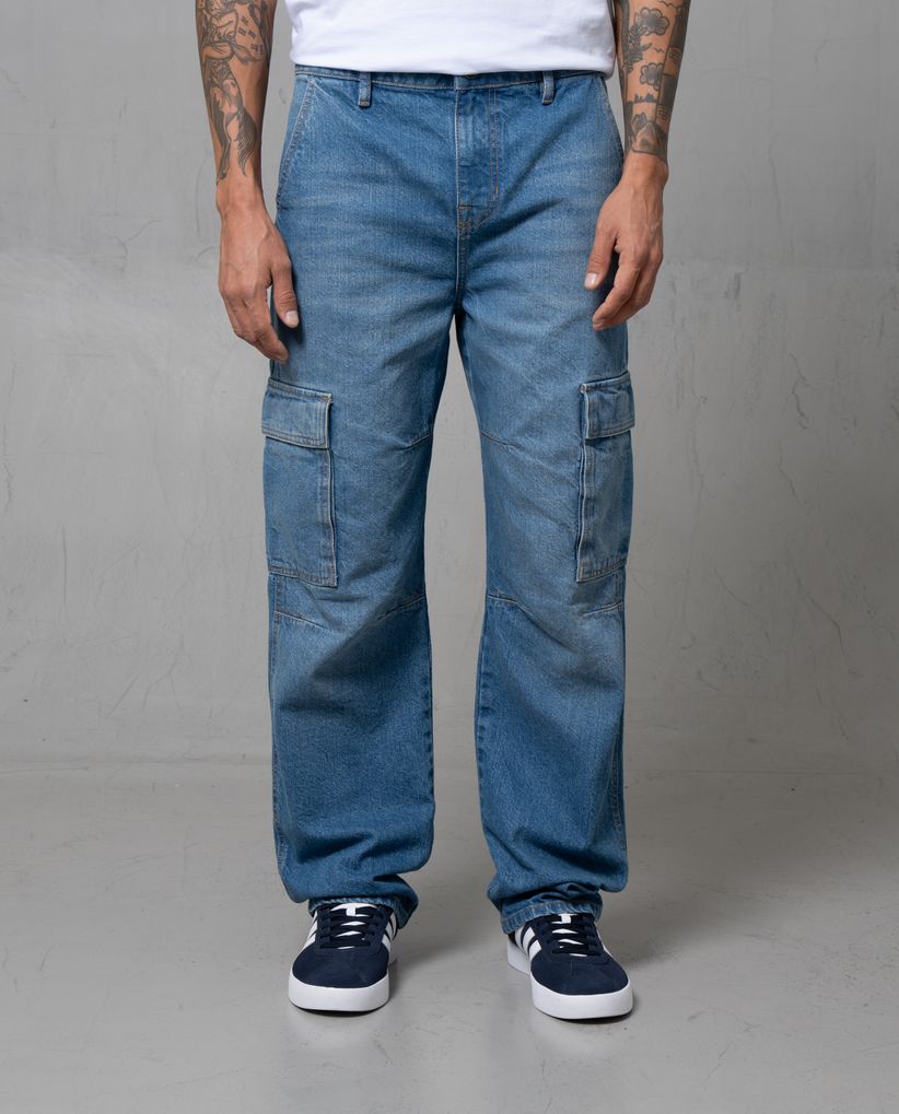 Jean Classic tipo cargo para hombre