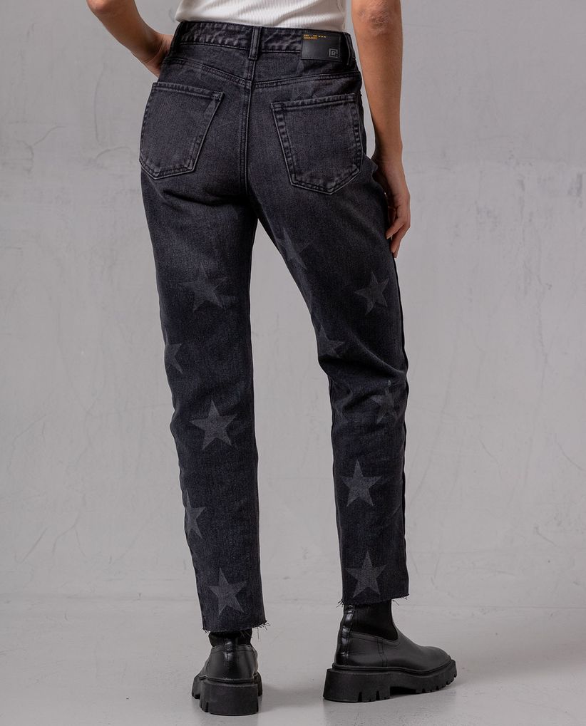 Jean Mom bota recta para mujer