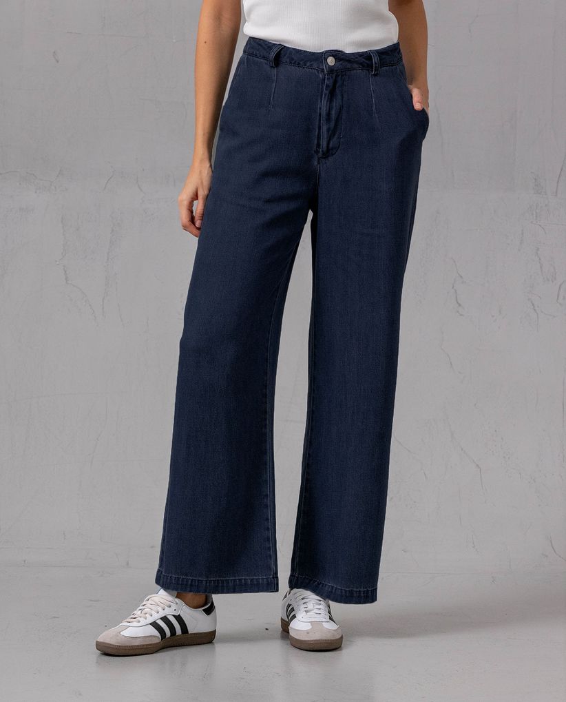 Jean Wide Leg en denim liviano para mujer