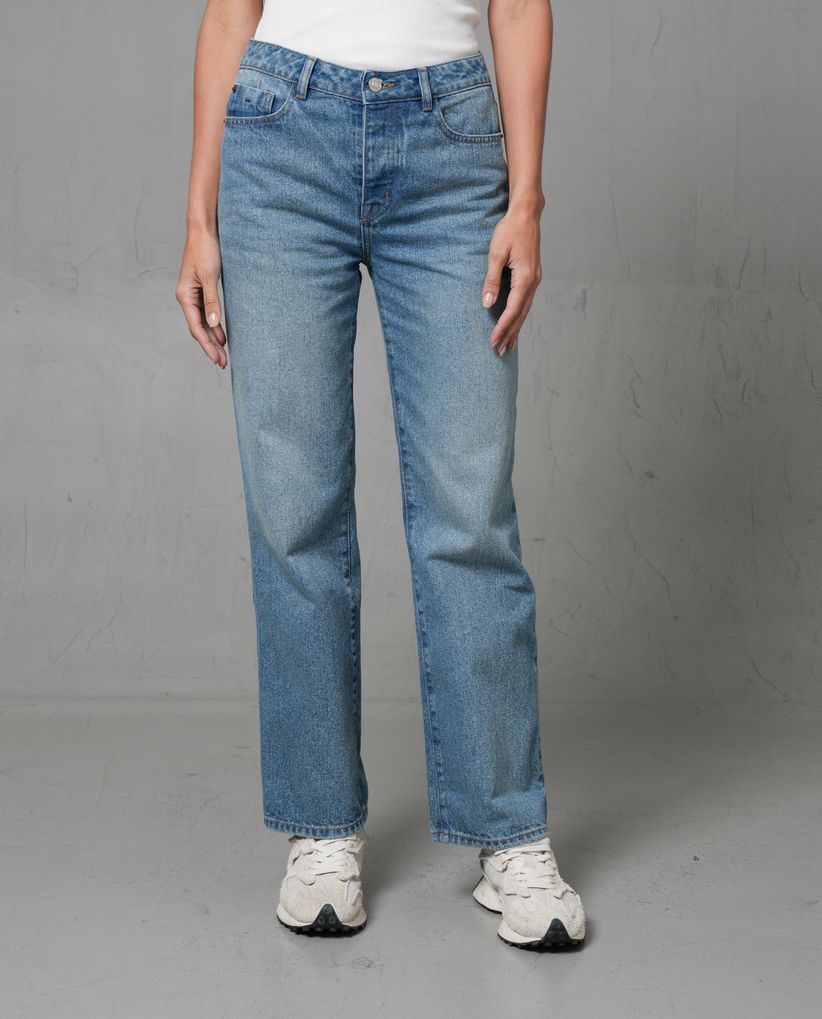 Jean Straight con iluminaciones para mujer