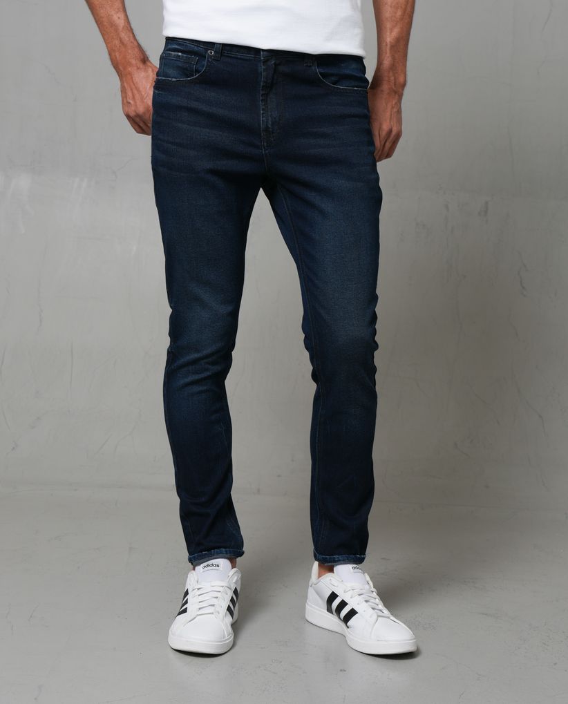 Jean Super Slim con raspones para hombre