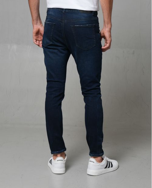 Jean Super Slim con raspones para hombre