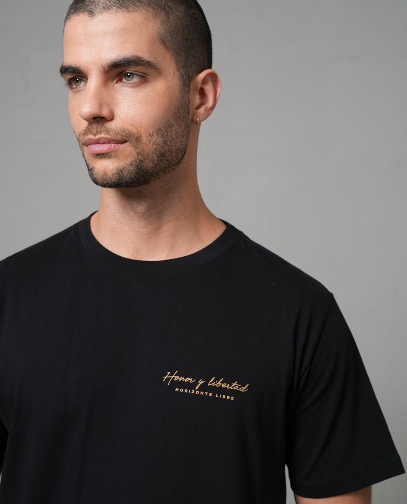 Camisera manga corta estampada para hombre