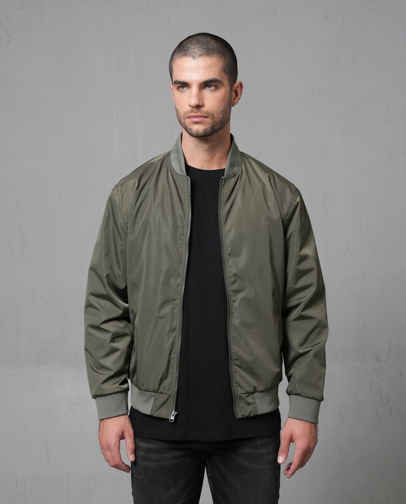 Chaqueta Bomber con tela antifluido para hombre