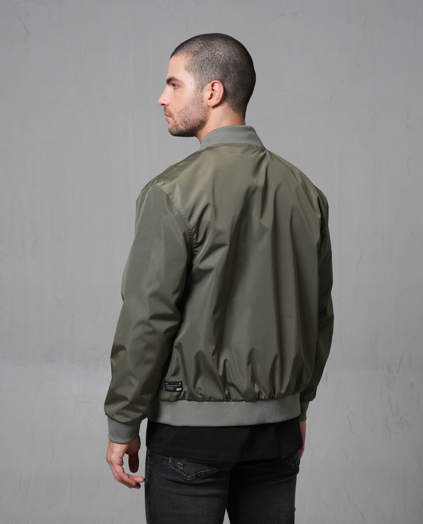 Chaqueta Bomber con tela antifluido para hombre