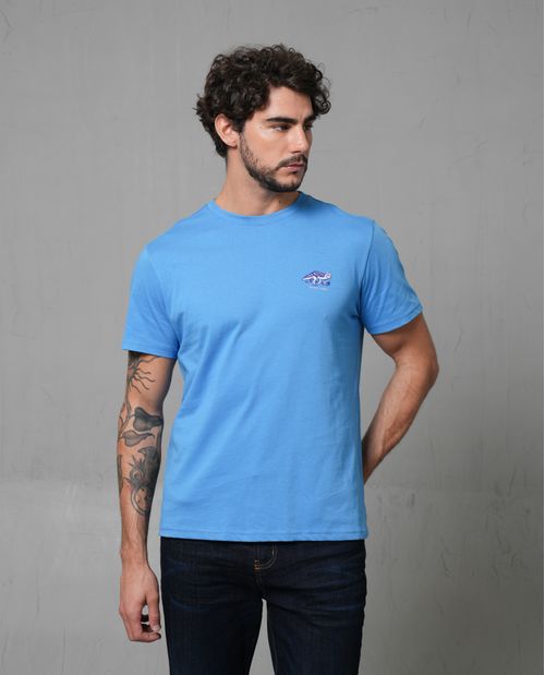 Camiseta con estampado en espalda para hombre