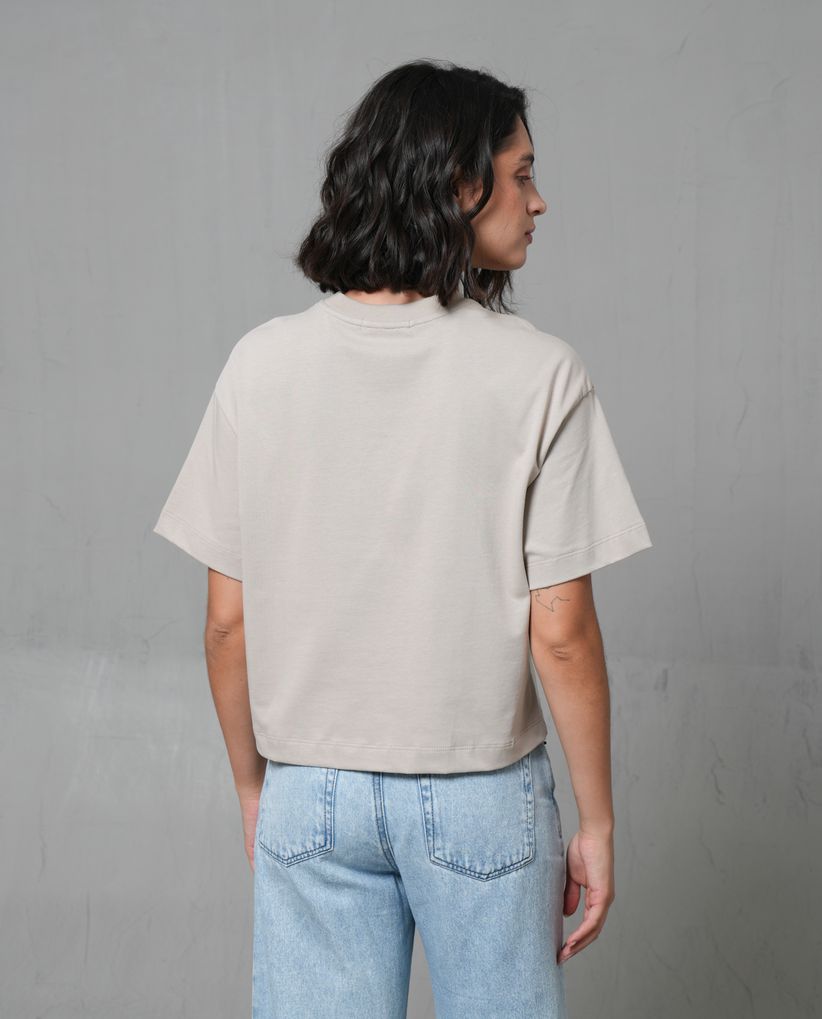 Camiseta oversized manga corta para mujer