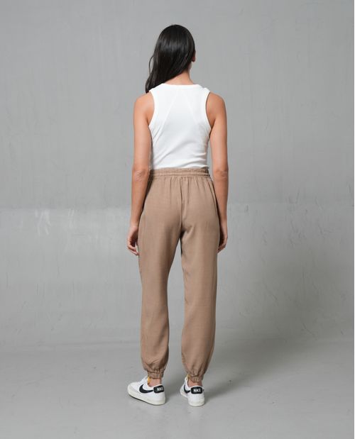 Pantalón Jogger con pretina y bota elástica para mujer