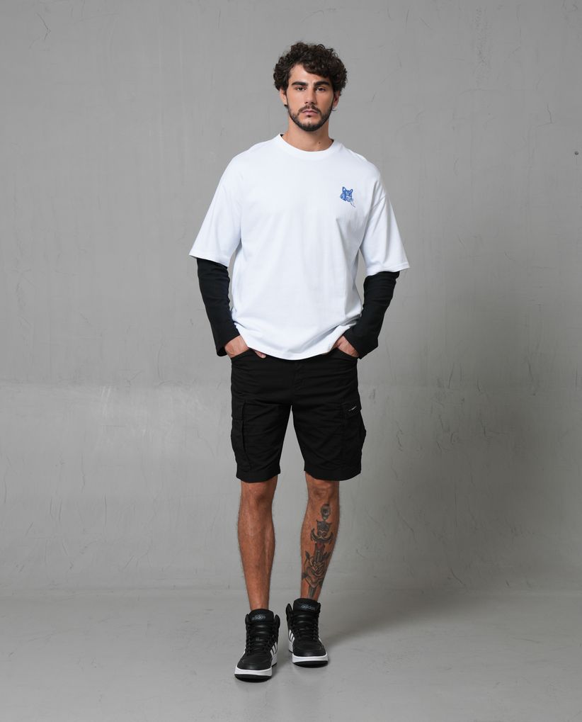 Bermuda tipo cargo para hombre