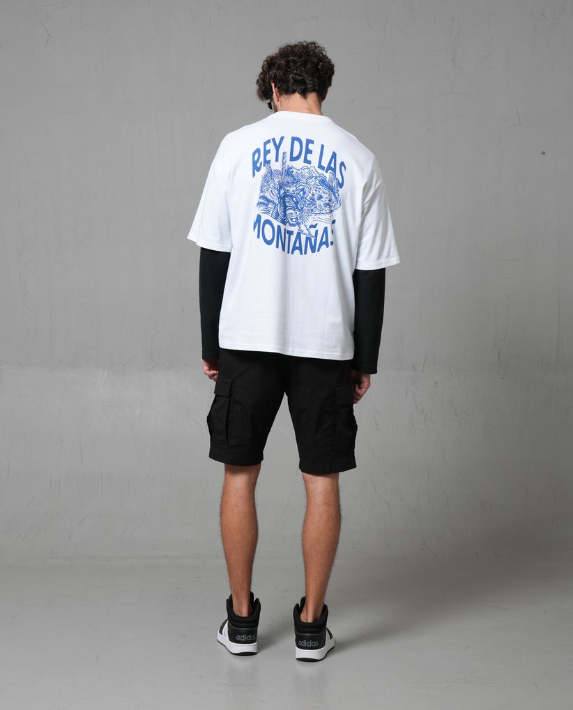 Bermuda tipo cargo para hombre