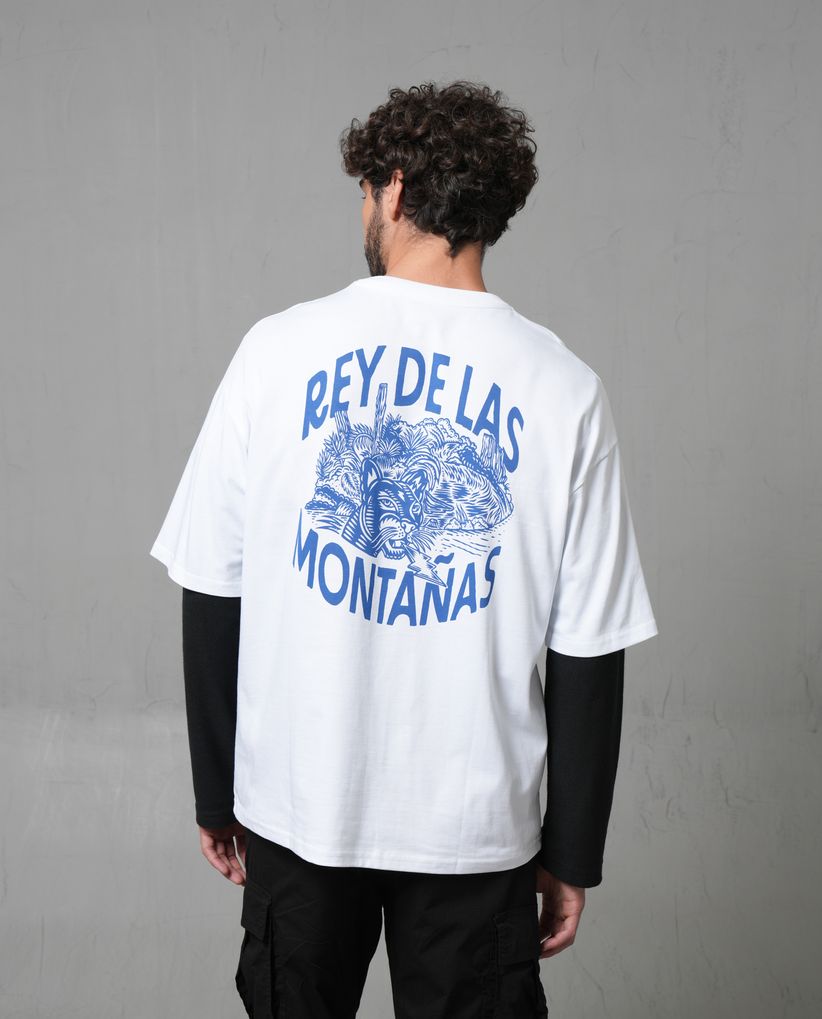 Camiseta manga corta estampada para hombre