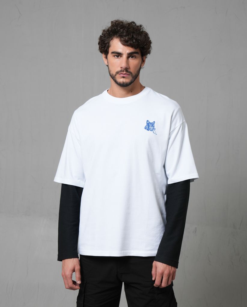 Camiseta manga corta estampada para hombre