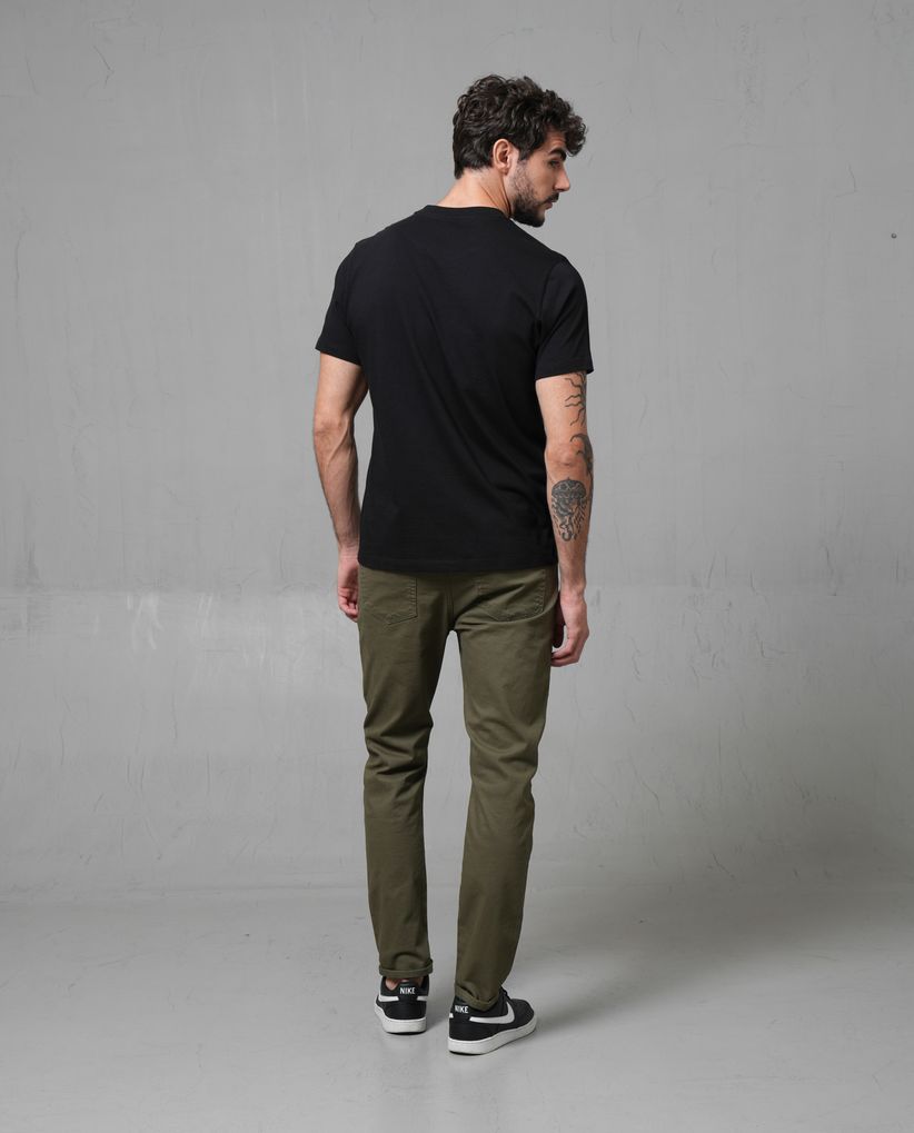 Pantalón Slim en dril semiliviano para hombre