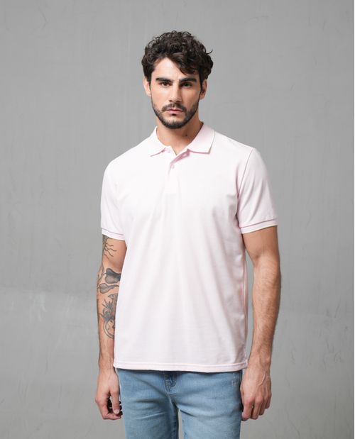 Polo manga corta con puma estampado para hombre