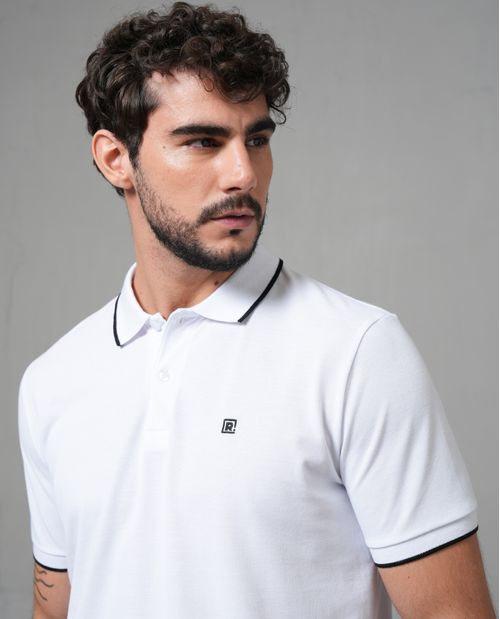 Polo en tejido piqué para hombre