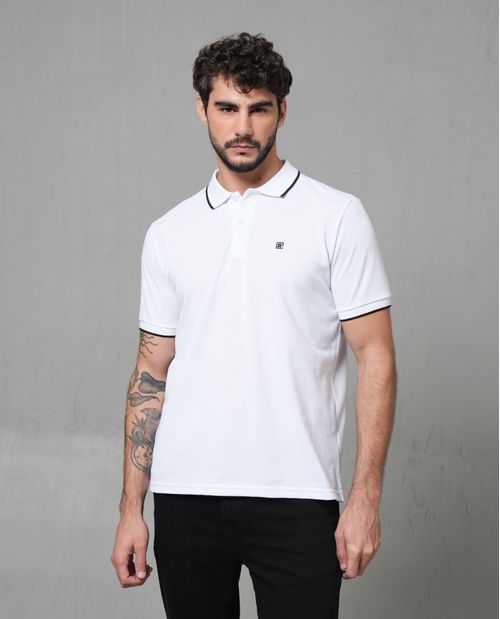 Polo en tejido piqué para hombre