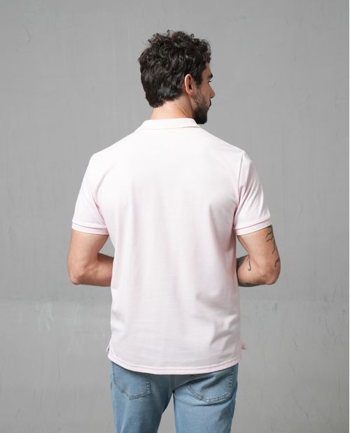 Polo manga corta con puma estampado para hombre