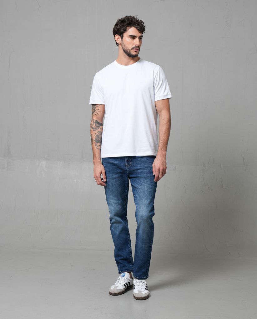 Jean Slim tono medio para hombre