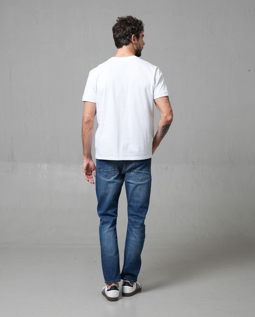 Jean Slim tono medio para hombre