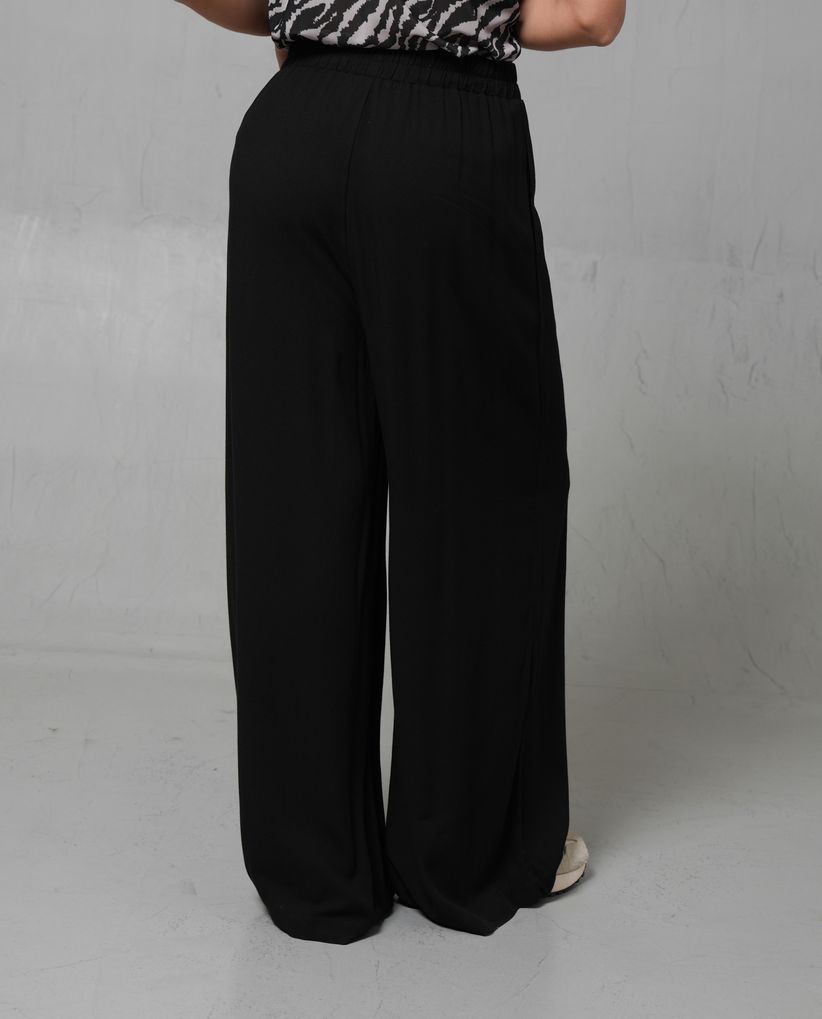 Pantalón Palazzo con pretina elástica para mujer