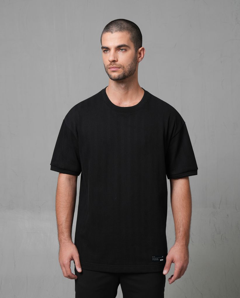 Camiseta oversize texturizada para hombre
