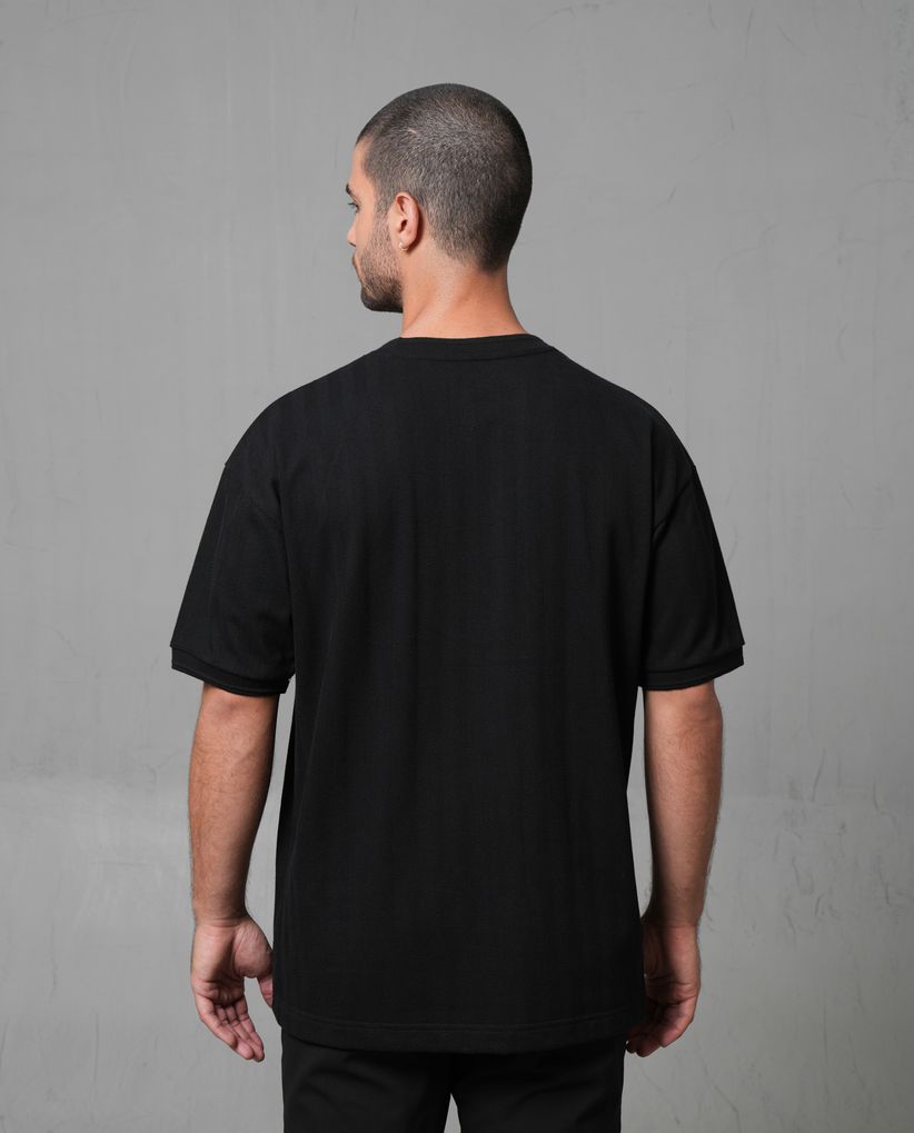 Camiseta oversize texturizada para hombre