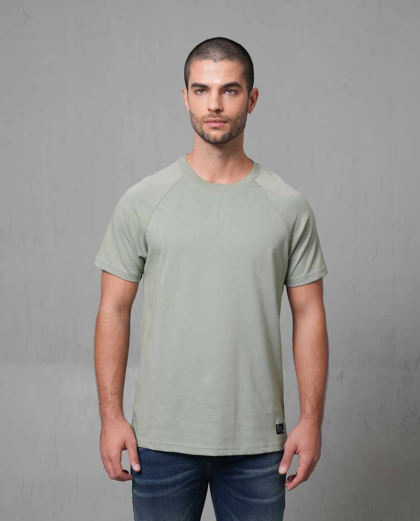 Camiseta manga corta en 100% algodón para hombre