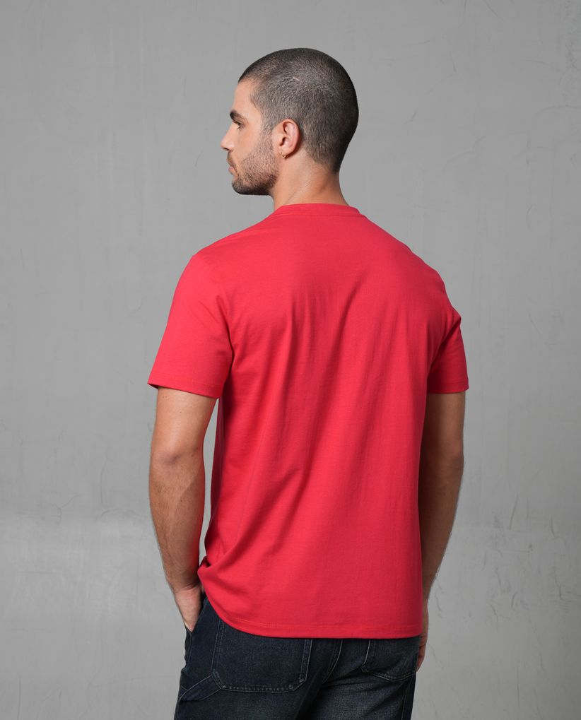 Camiseta manga corta estampada para hombre