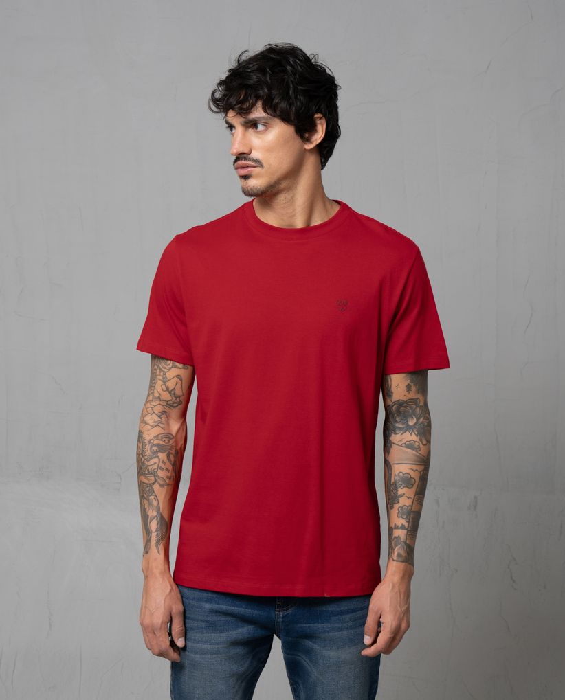Camiseta manga corta con puma estampado para hombre