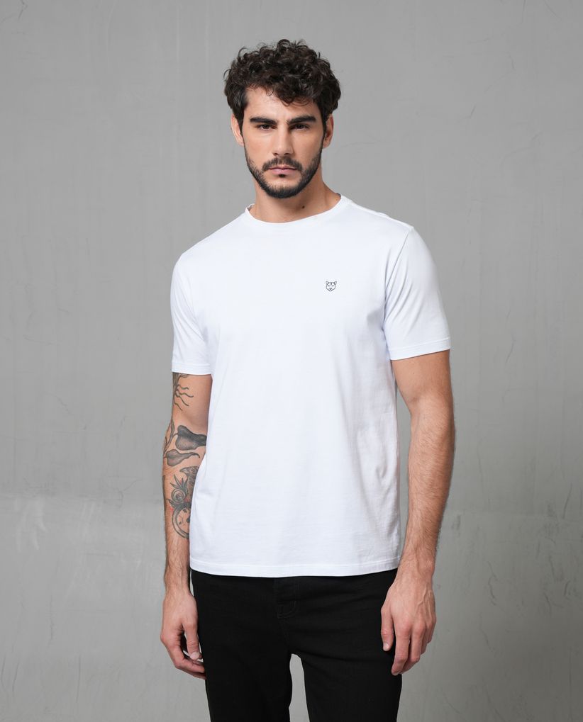 Camiseta manga corta con puma estampado para hombre
