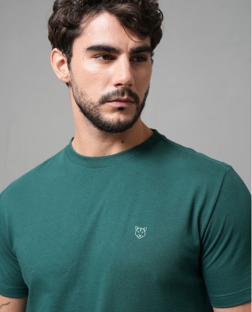 Camiseta manga corta con puma estampado para hombre
