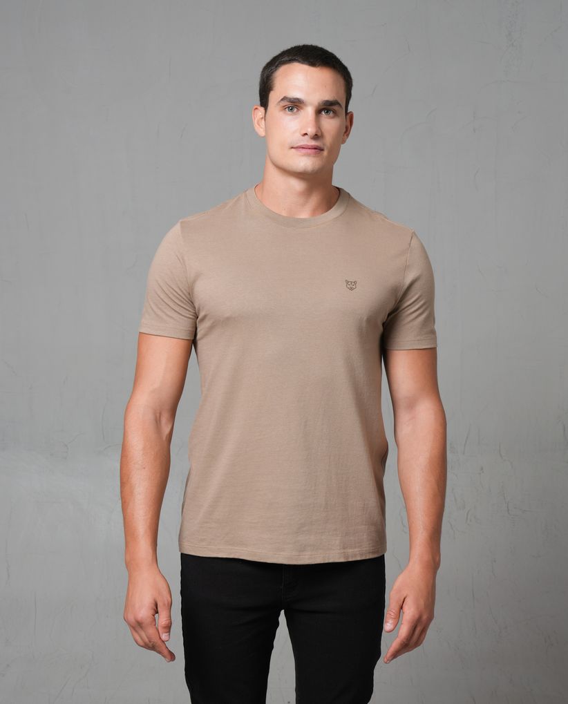 Camiseta manga corta con puma estampado para hombre