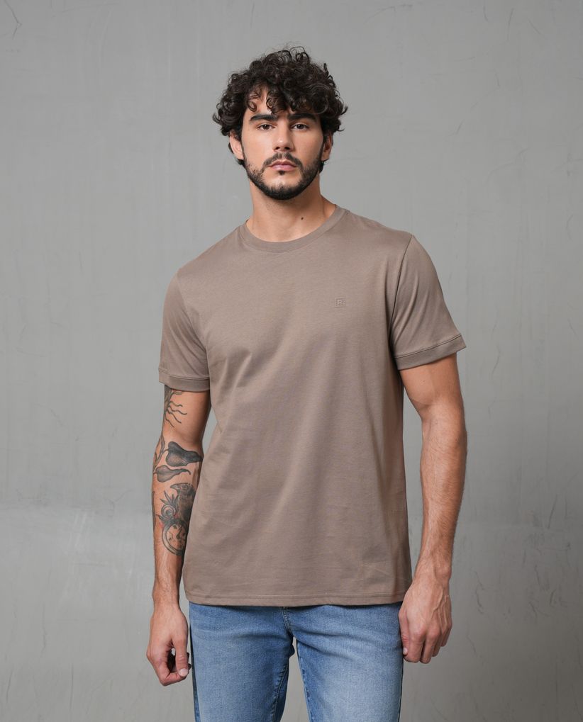 Camiseta de cuello redondo para hombre