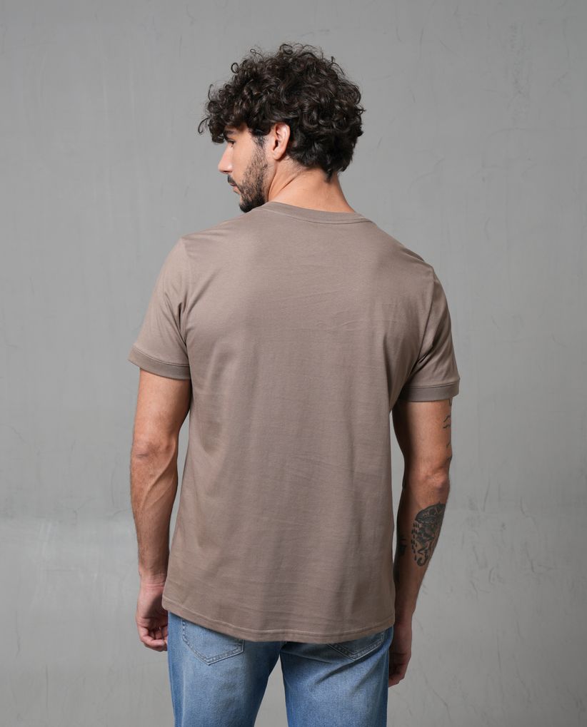 Camiseta de cuello redondo para hombre