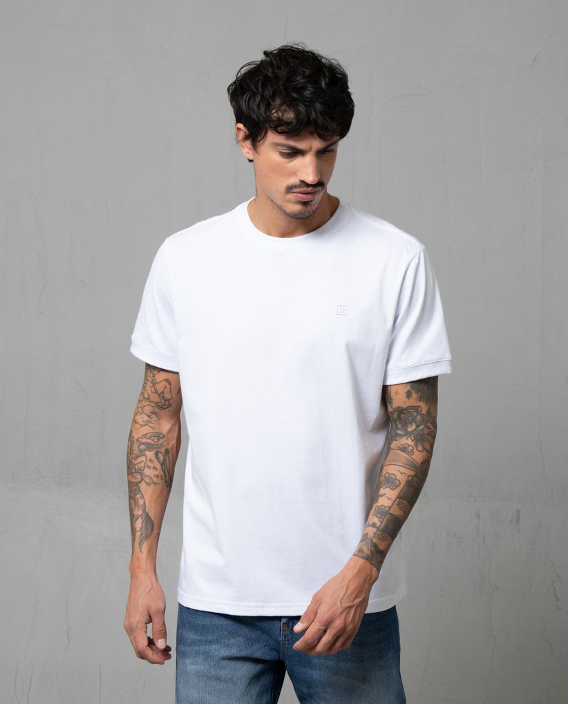 Camiseta de cuello redondo para hombre