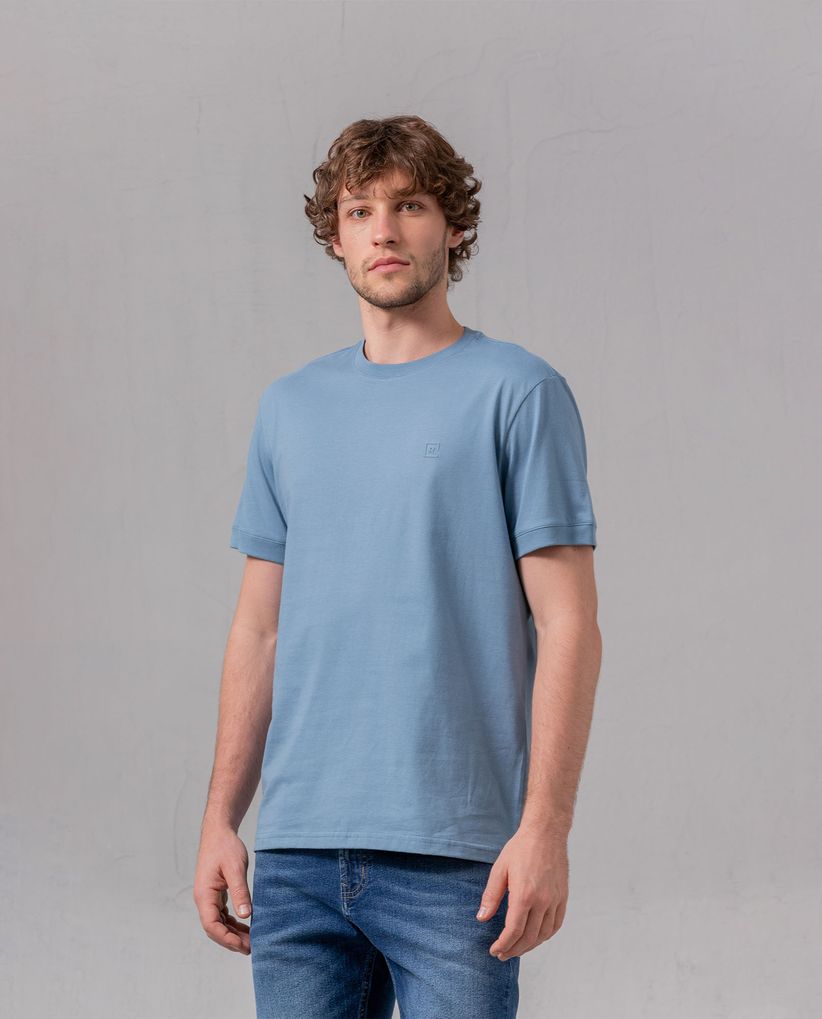 Camiseta de cuello redondo para hombre