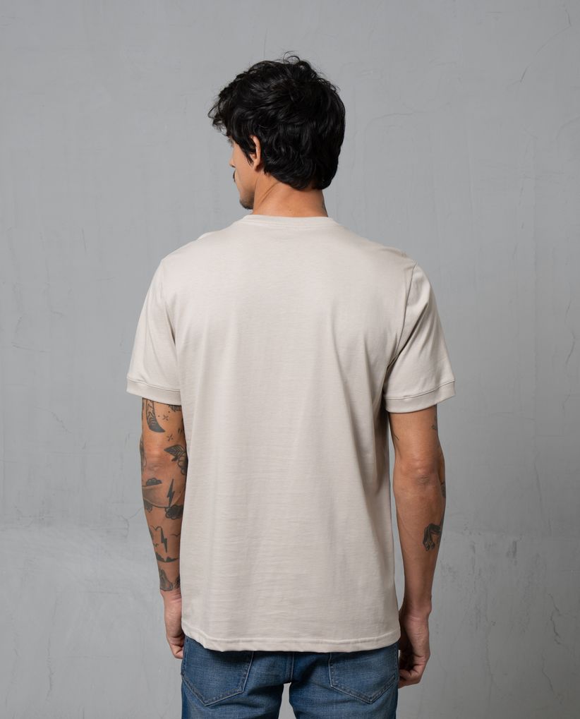 Camiseta de cuello redondo para hombre