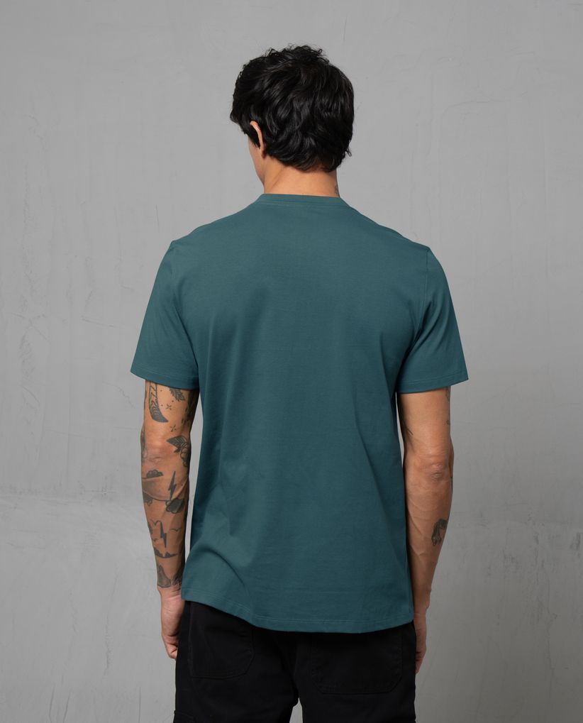 Camiseta con estampado en punto corazón para hombre