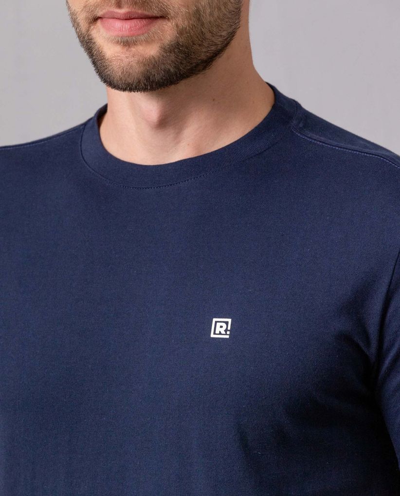 Camiseta con estampado en punto corazón para hombre