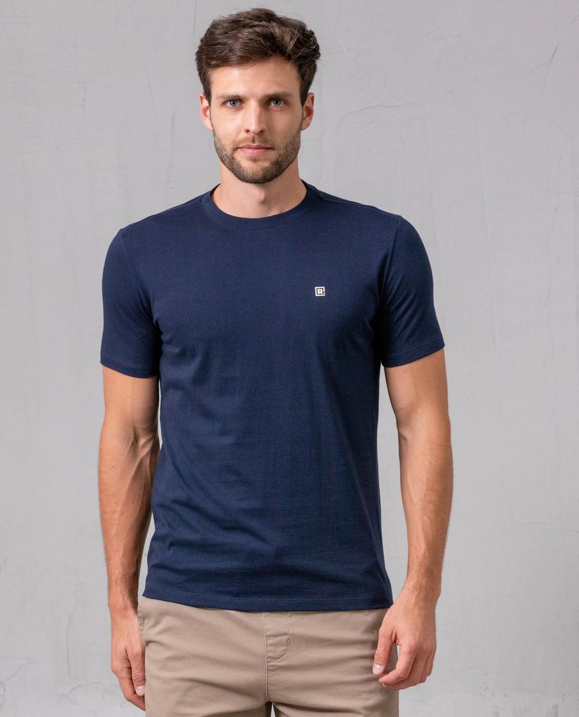 Camiseta con estampado en punto corazón para hombre