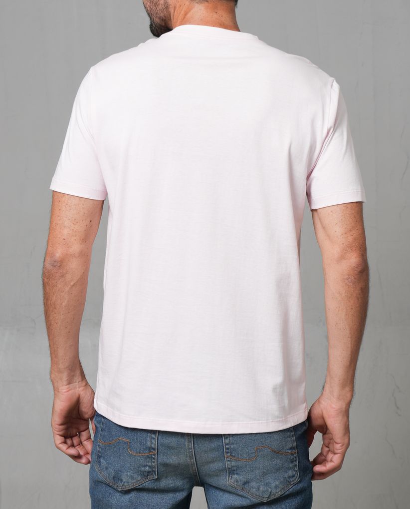 Camiseta con estampado en punto corazón para hombre