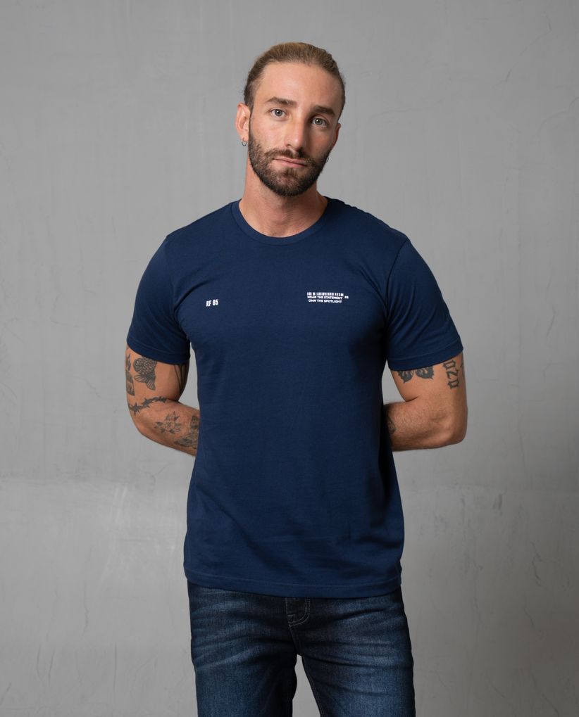 Camiseta manga corta con mini prints para hombre