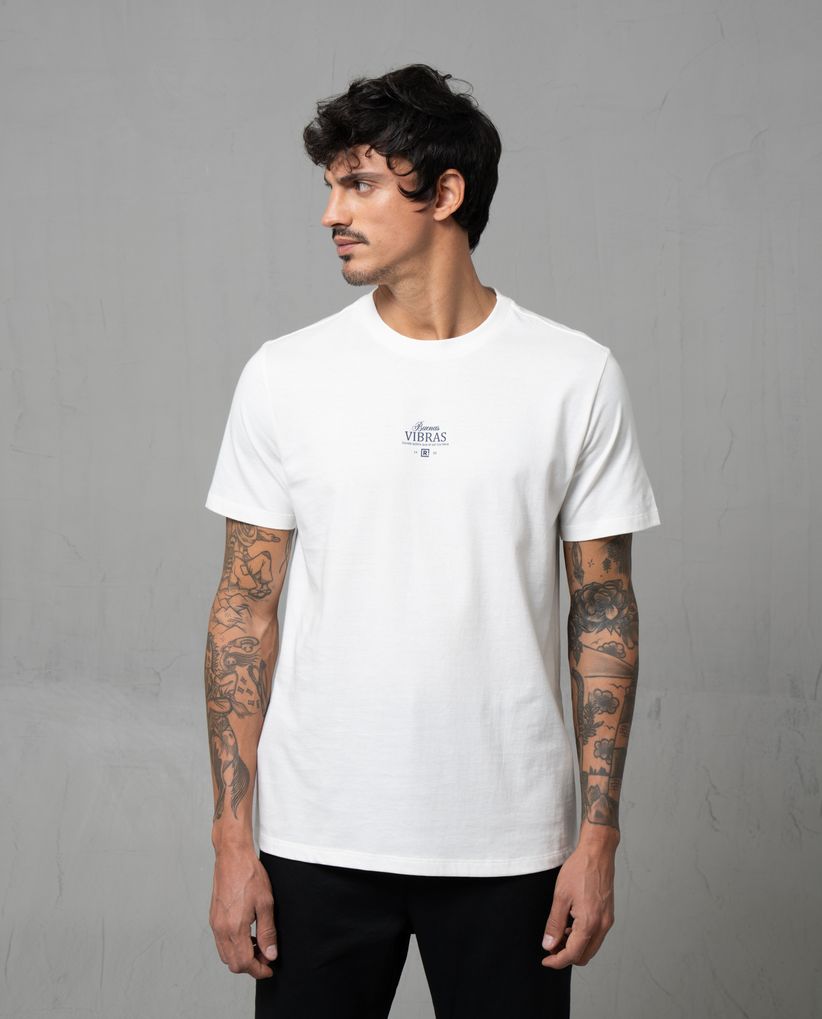 Camiseta manga corta estampada para hombre